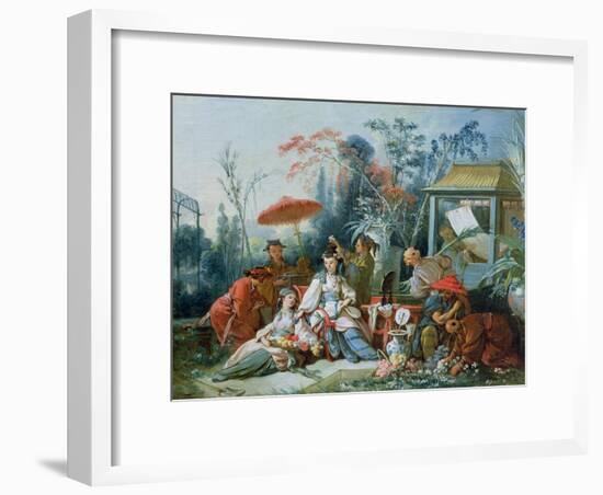 The Chinese Garden, circa 1742-Francois Boucher-Framed Giclee Print