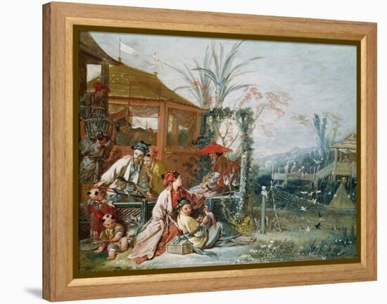 The Chinese Hunt, circa 1742-Francois Boucher-Framed Premier Image Canvas