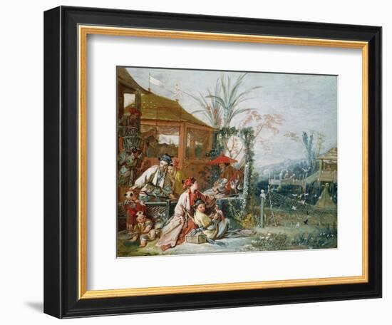 The Chinese Hunt, circa 1742-Francois Boucher-Framed Giclee Print