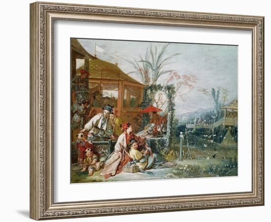 The Chinese Hunt, circa 1742-Francois Boucher-Framed Giclee Print