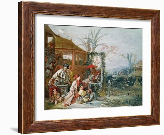 The Chinese Hunt, circa 1742-Francois Boucher-Framed Giclee Print