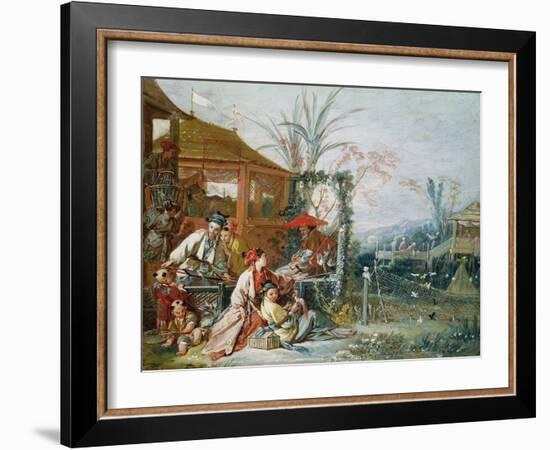 The Chinese Hunt, circa 1742-Francois Boucher-Framed Giclee Print