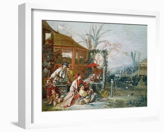 The Chinese Hunt, circa 1742-Francois Boucher-Framed Giclee Print