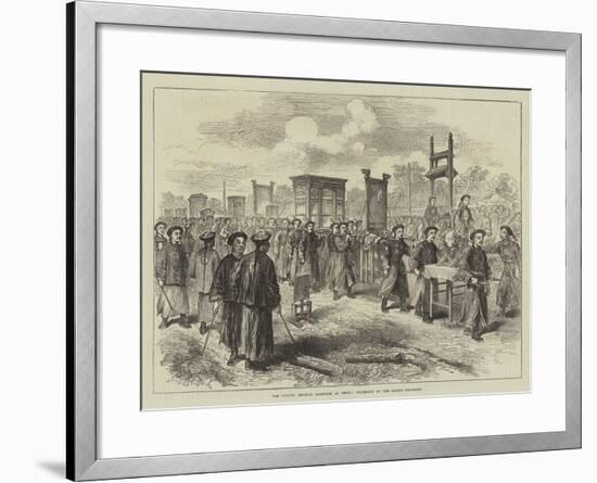 The Chinese Imperial Marriage at Pekin, Procession of the Bride's Trousseau-null-Framed Giclee Print