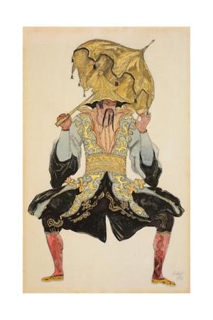 The Chinese Mandarin Costume Design For Sleeping Beauty 1921 Pencil W C And Gouache Giclee Print By Leon Bakst Art Com