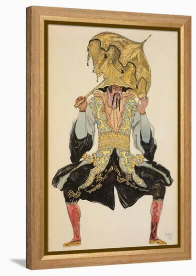 The Chinese Mandarin, Costume Design for 'Sleeping Beauty', 1921 (Pencil, W/C and Gouache)-Leon Bakst-Framed Premier Image Canvas