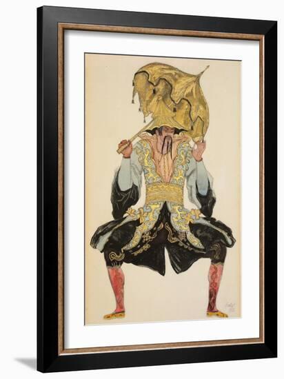 The Chinese Mandarin, Costume Design for 'Sleeping Beauty', 1921 (Pencil, W/C and Gouache)-Leon Bakst-Framed Giclee Print