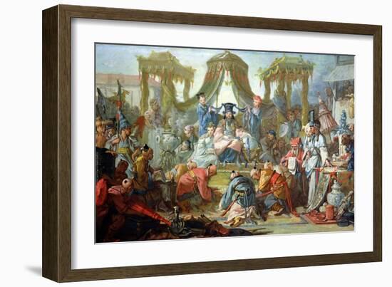 The Chinese Marriage, or an Audience with the Emperor of China, circa 1742-Francois Boucher-Framed Giclee Print