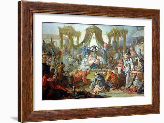 The Chinese Marriage, or an Audience with the Emperor of China, circa 1742-Francois Boucher-Framed Giclee Print