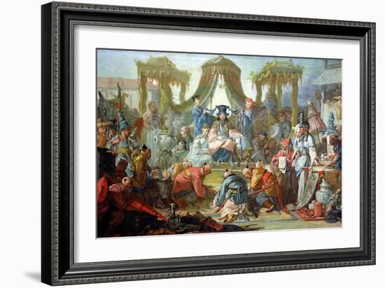 The Chinese Marriage, or an Audience with the Emperor of China, circa 1742-Francois Boucher-Framed Giclee Print