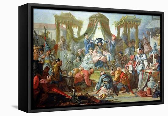 The Chinese Marriage, or an Audience with the Emperor of China, circa 1742-Francois Boucher-Framed Premier Image Canvas