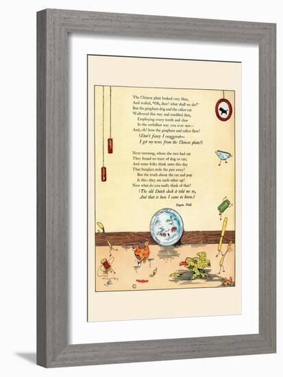 The Chinese Plate Was Blue-Eugene Field-Framed Art Print