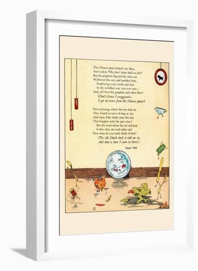 The Chinese Plate Was Blue-Eugene Field-Framed Art Print