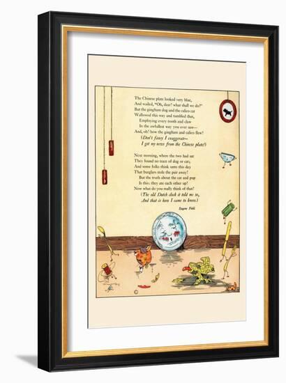 The Chinese Plate Was Blue-Eugene Field-Framed Art Print