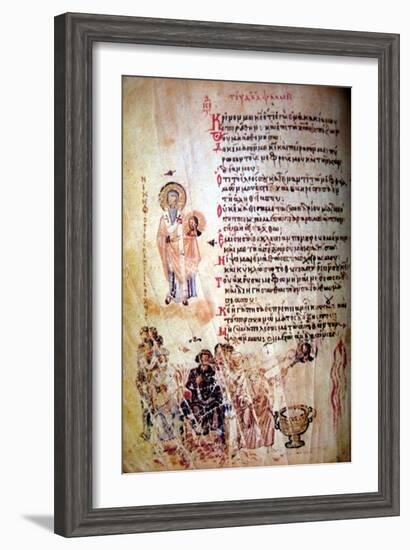 The Chludov Psalter, Ca 850-null-Framed Giclee Print