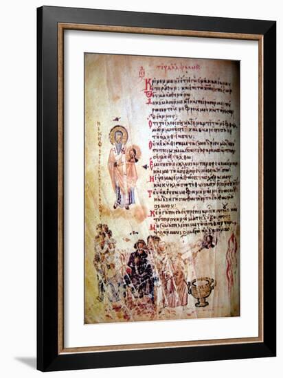 The Chludov Psalter, Ca 850-null-Framed Giclee Print