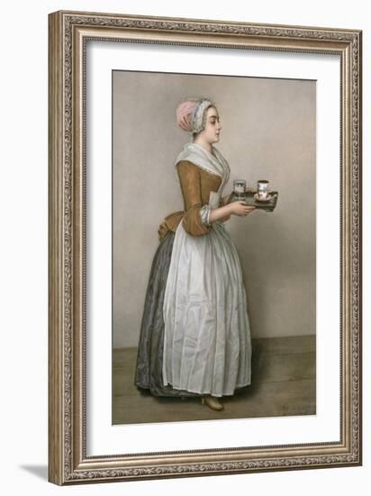 The Chocolate Girl-Jean-Etienne Liotard-Framed Giclee Print