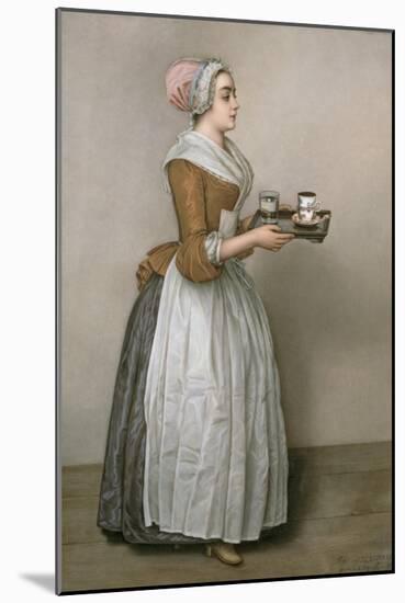 The Chocolate Girl-Jean-Etienne Liotard-Mounted Giclee Print