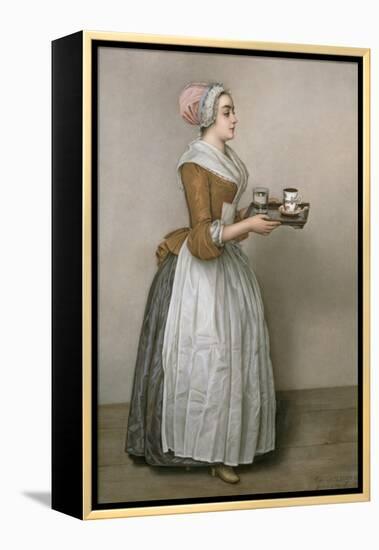 The Chocolate Girl-Jean-Etienne Liotard-Framed Premier Image Canvas