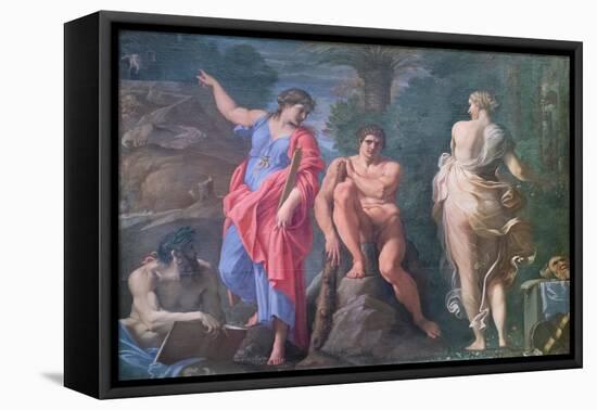 The Choice of Hercules, 1596, Annibale Carracci (Oil on Canvas)-Annibale Carracci-Framed Premier Image Canvas