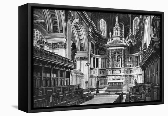 The Choir and Reredos, St Paul's Cathedral, 1908-1909-WS Campbell-Framed Premier Image Canvas