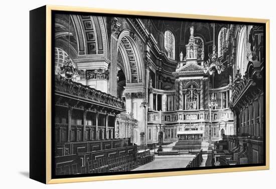 The Choir and Reredos, St Paul's Cathedral, 1908-1909-WS Campbell-Framed Premier Image Canvas