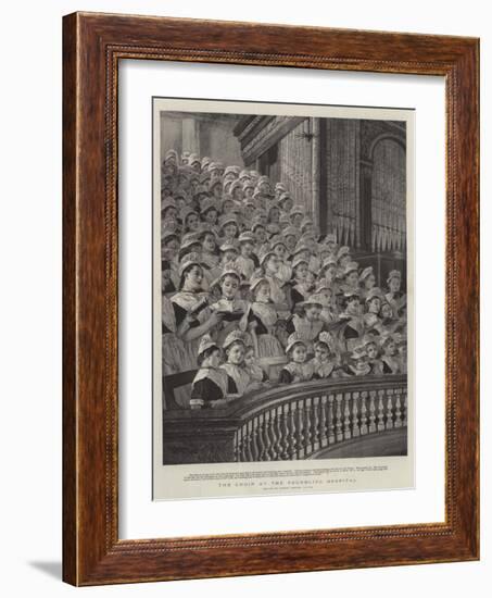 The Choir at the Foundling Hospital-Robert Barnes-Framed Giclee Print