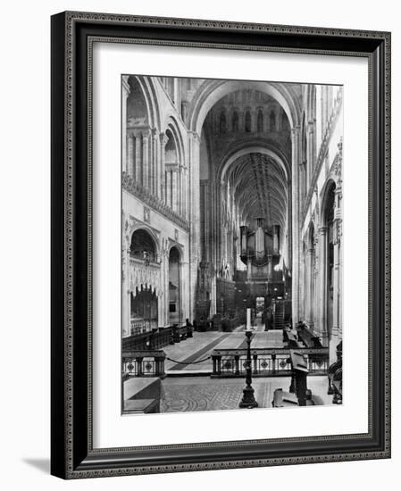 The Choir, Norwich Cathedral, 1924-1926-Francis & Co Frith-Framed Giclee Print