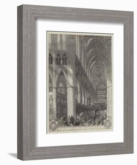 The Choir of Westminster Abbey, with New Stalls, Screen, Etc-null-Framed Giclee Print