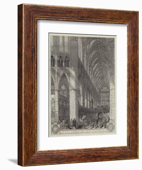 The Choir of Westminster Abbey, with New Stalls, Screen, Etc-null-Framed Giclee Print