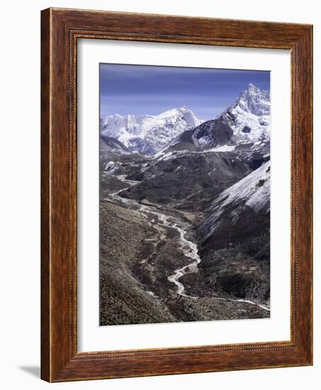 The Chola Valley in Sagarmatha National Park, UNESCO World Heritage Site, Himalayas, Nepal, Asia-John Woodworth-Framed Photographic Print