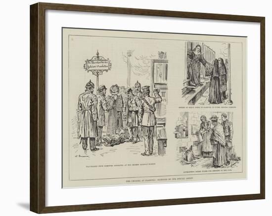 The Cholera at Hamburg-Johann Nepomuk Schonberg-Framed Giclee Print