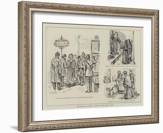 The Cholera at Hamburg-Johann Nepomuk Schonberg-Framed Giclee Print