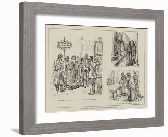 The Cholera at Hamburg-Johann Nepomuk Schonberg-Framed Giclee Print