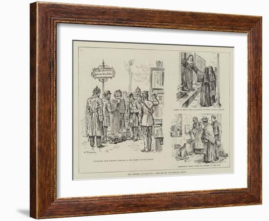 The Cholera at Hamburg-Johann Nepomuk Schonberg-Framed Giclee Print