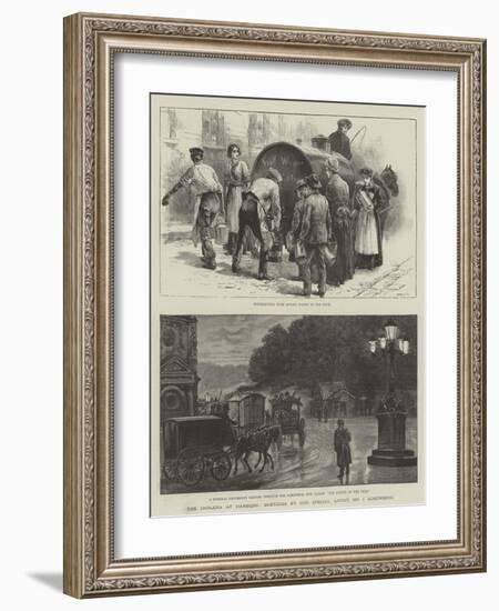 The Cholera at Hamburg-Johann Nepomuk Schonberg-Framed Giclee Print