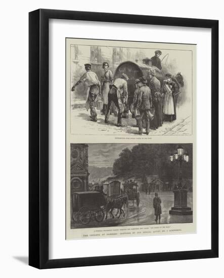 The Cholera at Hamburg-Johann Nepomuk Schonberg-Framed Giclee Print