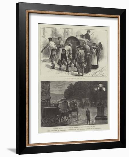 The Cholera at Hamburg-Johann Nepomuk Schonberg-Framed Giclee Print