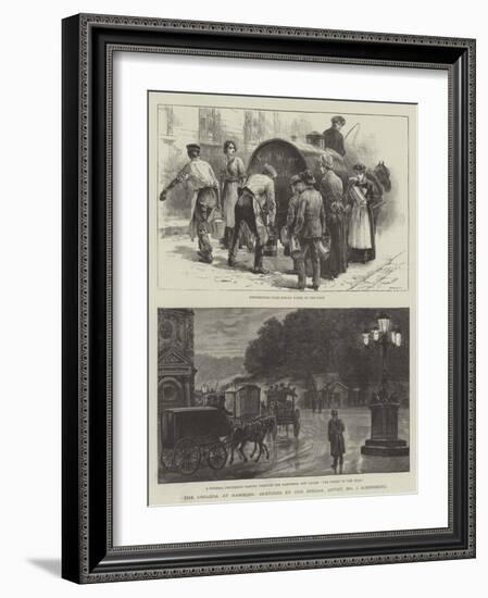 The Cholera at Hamburg-Johann Nepomuk Schonberg-Framed Giclee Print