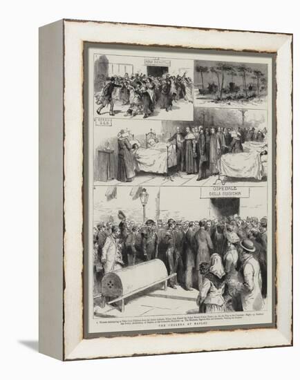 The Cholera at Naples-null-Framed Premier Image Canvas