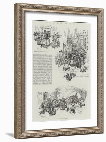 The Cholera in Naples-Amedee Forestier-Framed Giclee Print