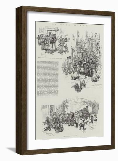 The Cholera in Naples-Amedee Forestier-Framed Giclee Print