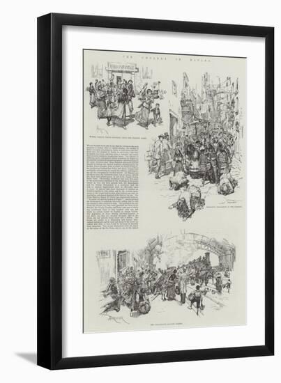 The Cholera in Naples-Amedee Forestier-Framed Giclee Print