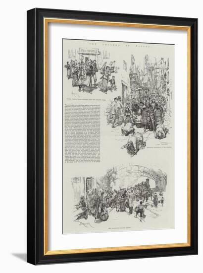 The Cholera in Naples-Amedee Forestier-Framed Giclee Print