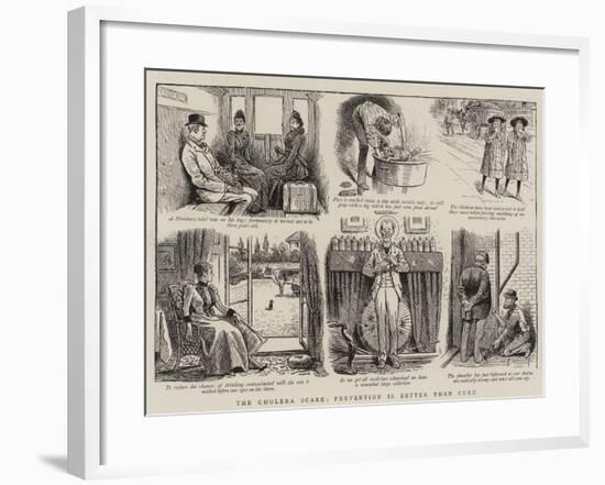 The Cholera Scare, Prevention Is Better Than Cure-null-Framed Giclee Print