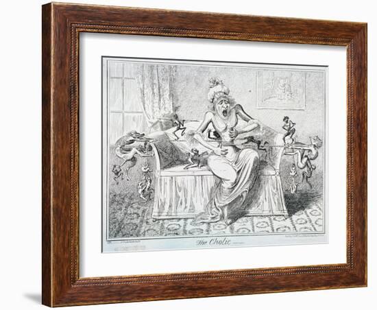 The Cholic, 1835-George Cruikshank-Framed Giclee Print