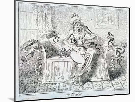 The Cholic, 1835-George Cruikshank-Mounted Giclee Print
