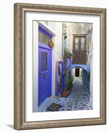 The Chora (Hora), the Kastro Old City, Naxos , Cyclades Islands, Greek Islands, Greece, Europe-Tuul-Framed Photographic Print