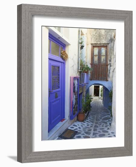 The Chora (Hora), the Kastro Old City, Naxos , Cyclades Islands, Greek Islands, Greece, Europe-Tuul-Framed Photographic Print