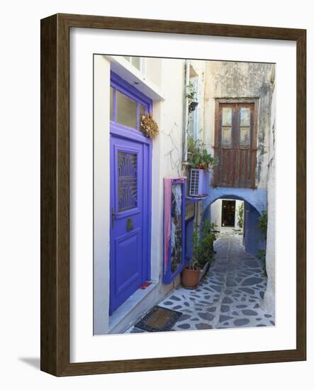 The Chora (Hora), the Kastro Old City, Naxos , Cyclades Islands, Greek Islands, Greece, Europe-Tuul-Framed Photographic Print